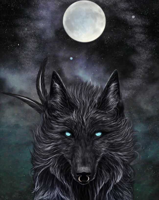 "Moongaze" - Digital portrait commission