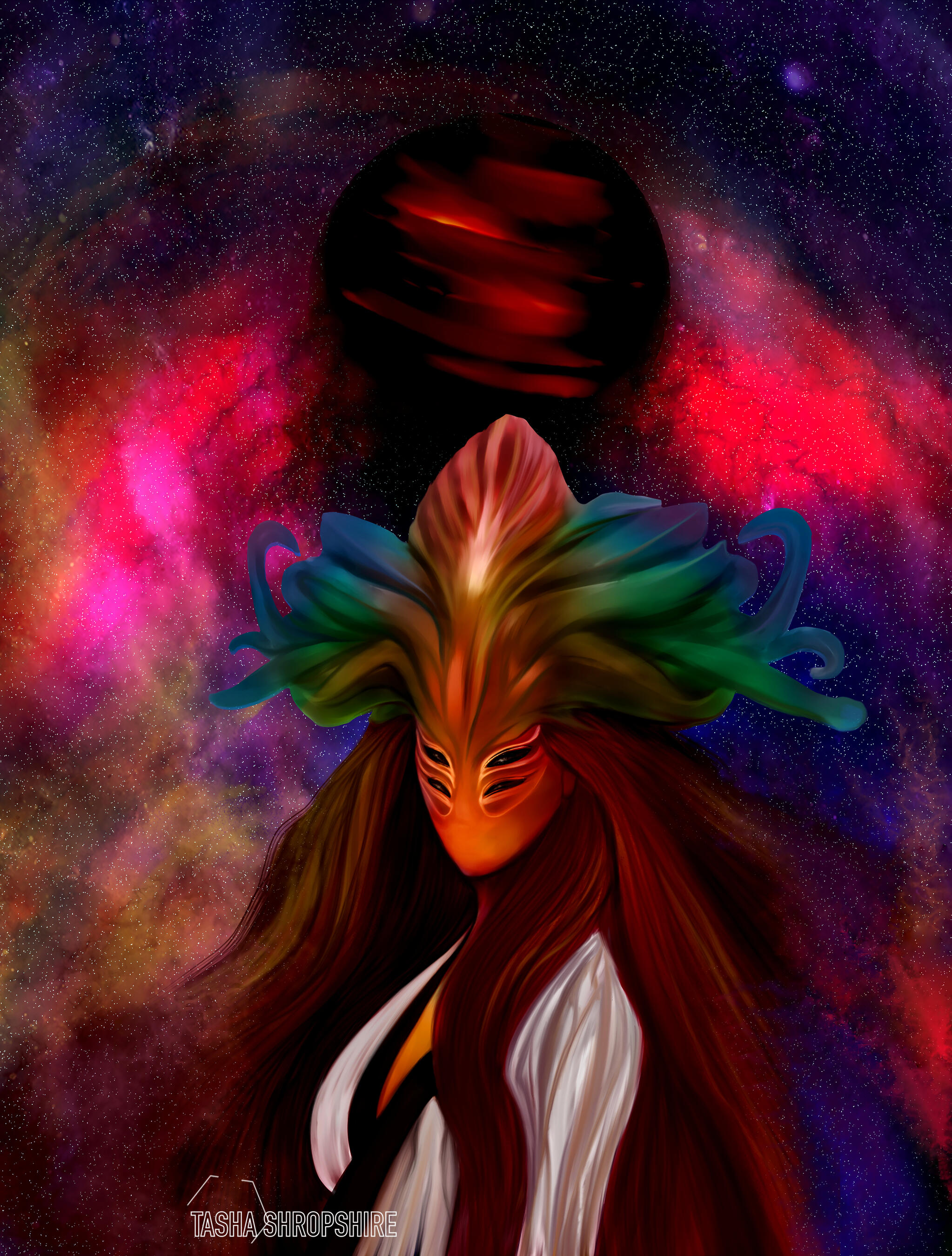 "Nara Yokio" - Portrait commission for Tabatha Bishop @ Jackal's Eden Media