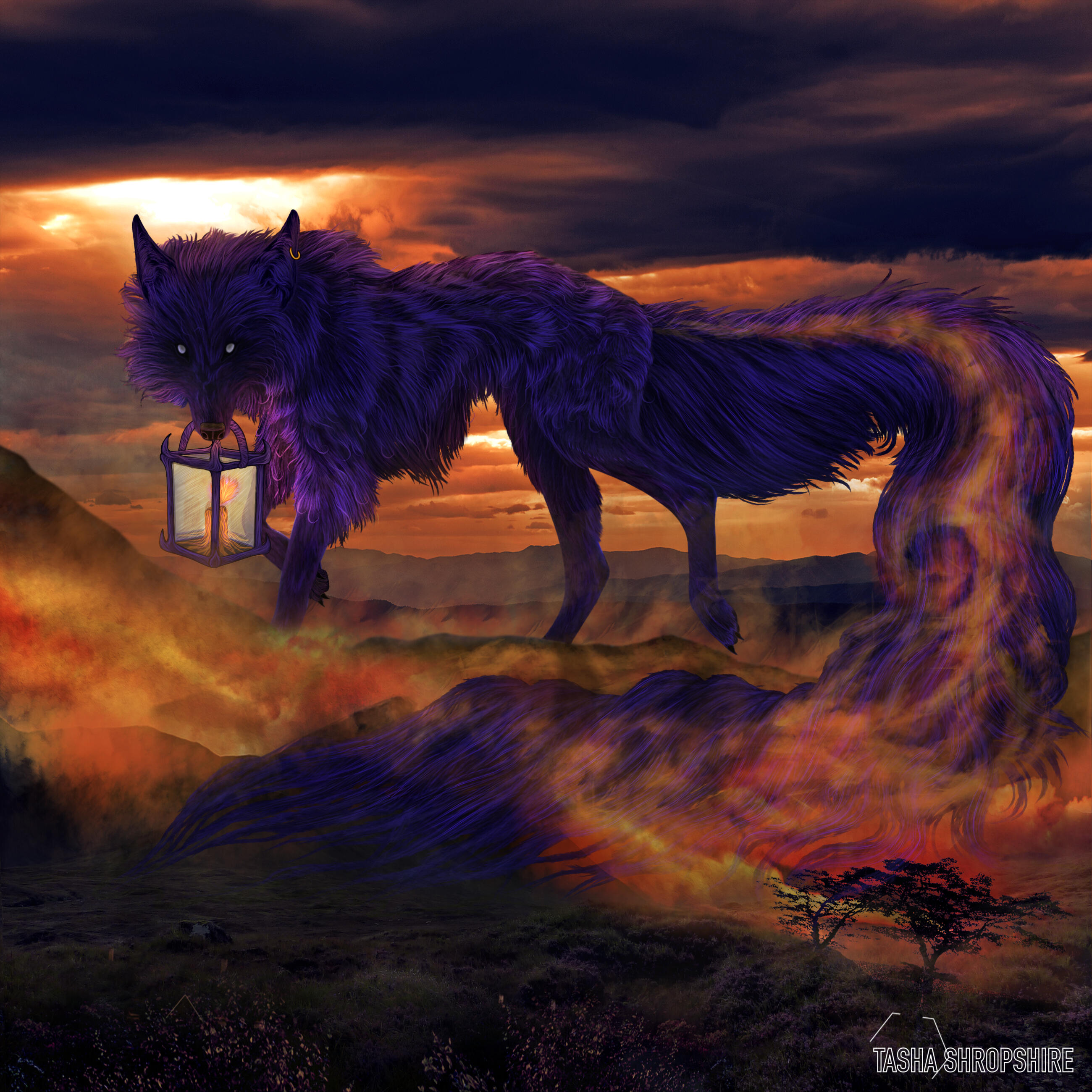 "Ascending Behemoth" - Mixed media commission for Tabatha Bishop @ Jackal's Eden Media