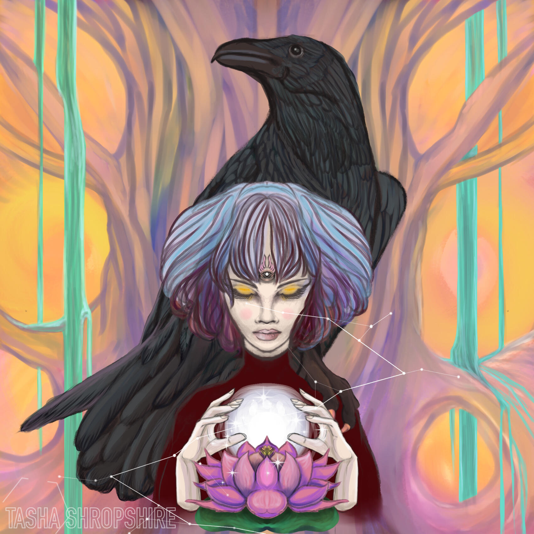 "Raven's Work" - "GRIS" / Nomada Studio Fan art