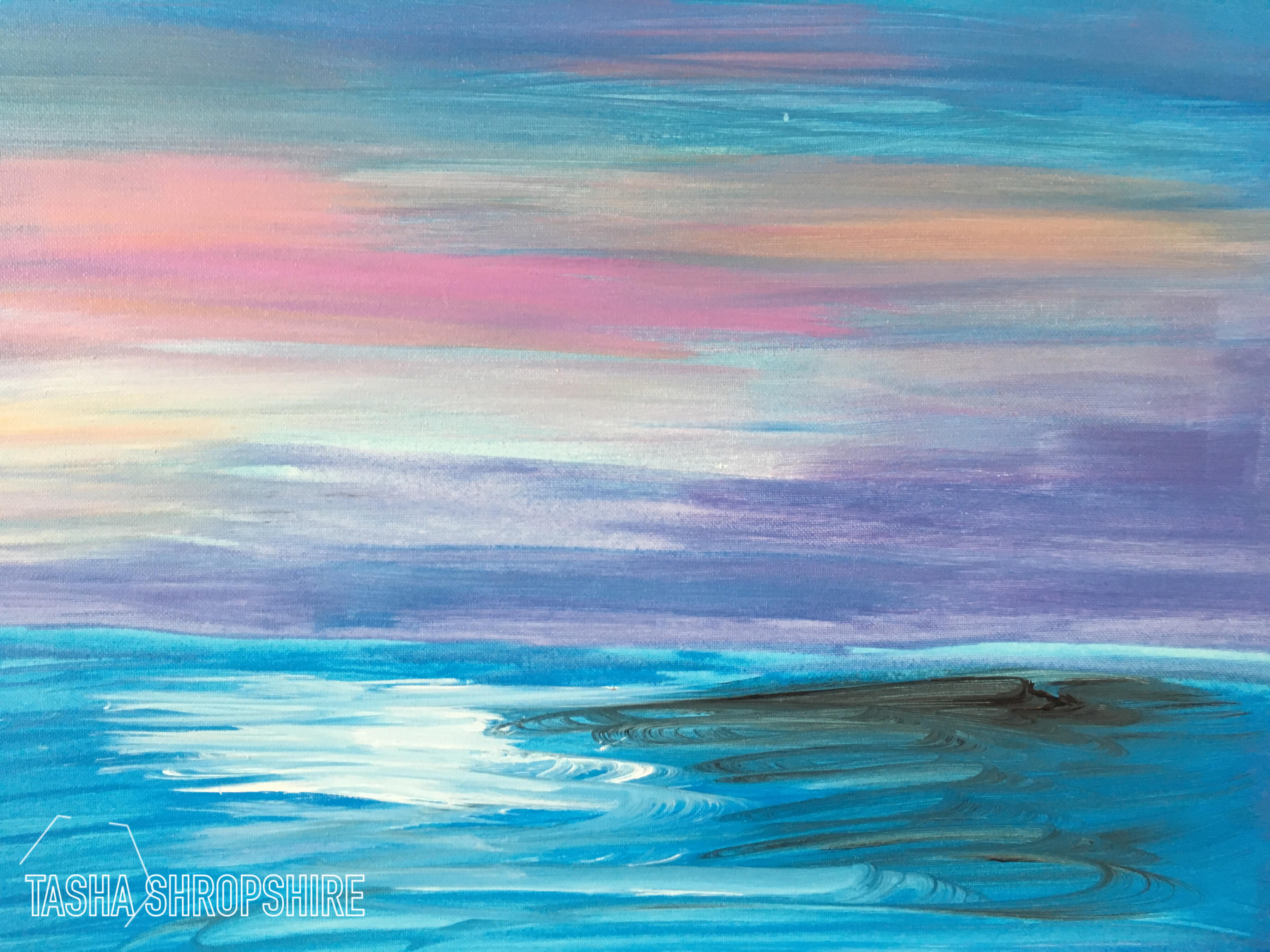 "Yin and Yang" - Acrylic paint on stretched canvas