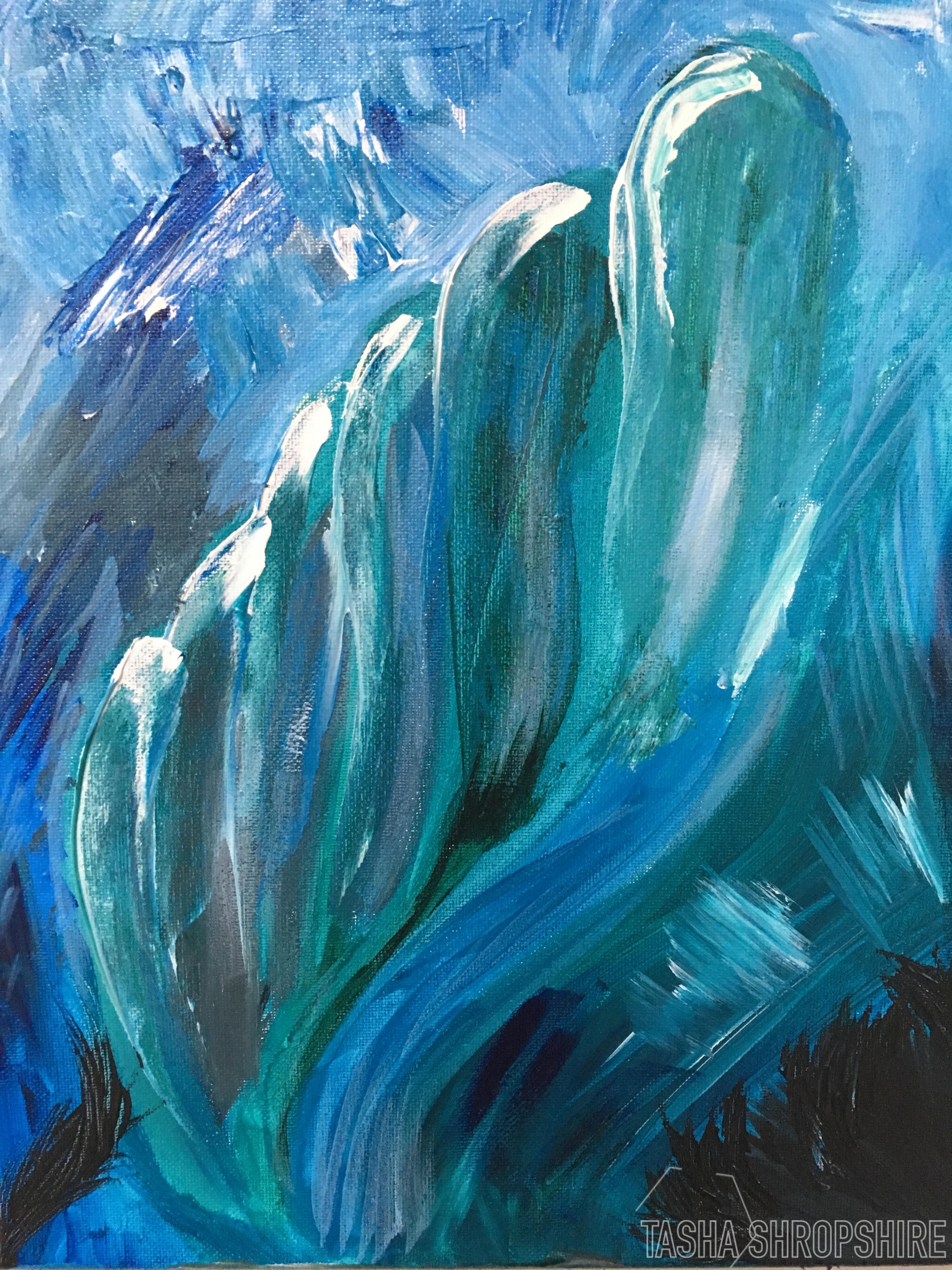 "Dreaming of Seas" - Acrylic paint on stretched canvas