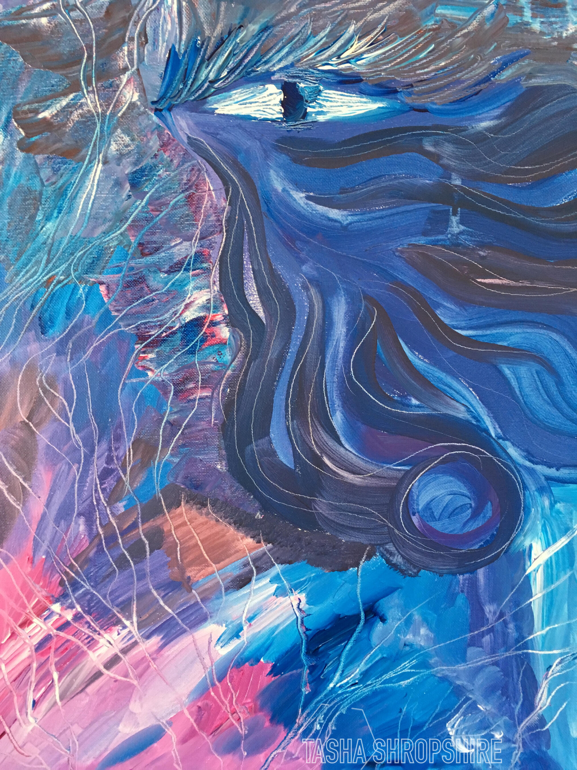 "Eye of the Storm" - Acrylic paint on stretched canvas