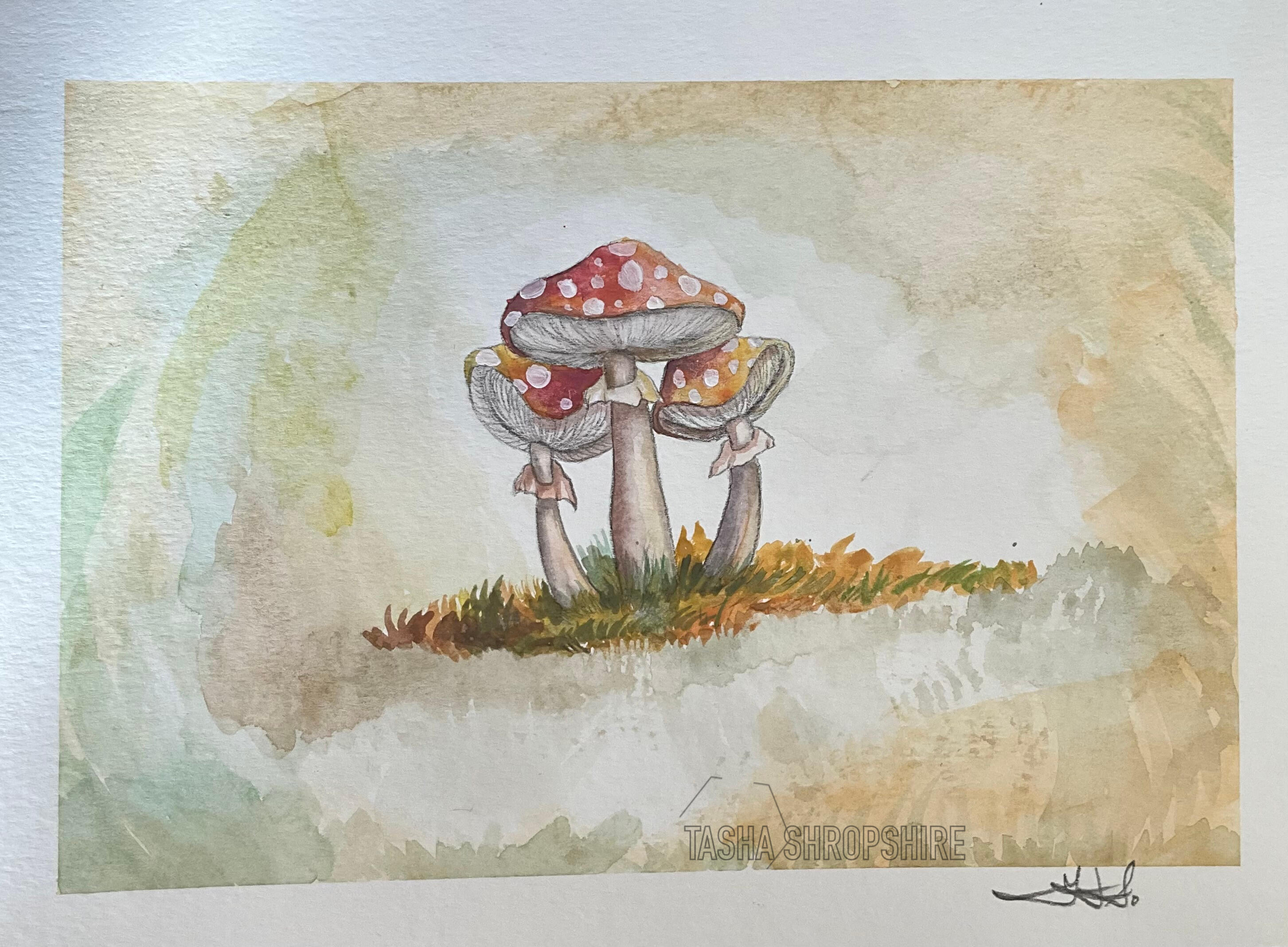 "Growthful Patch" - Watercolor on 100% cotton paper